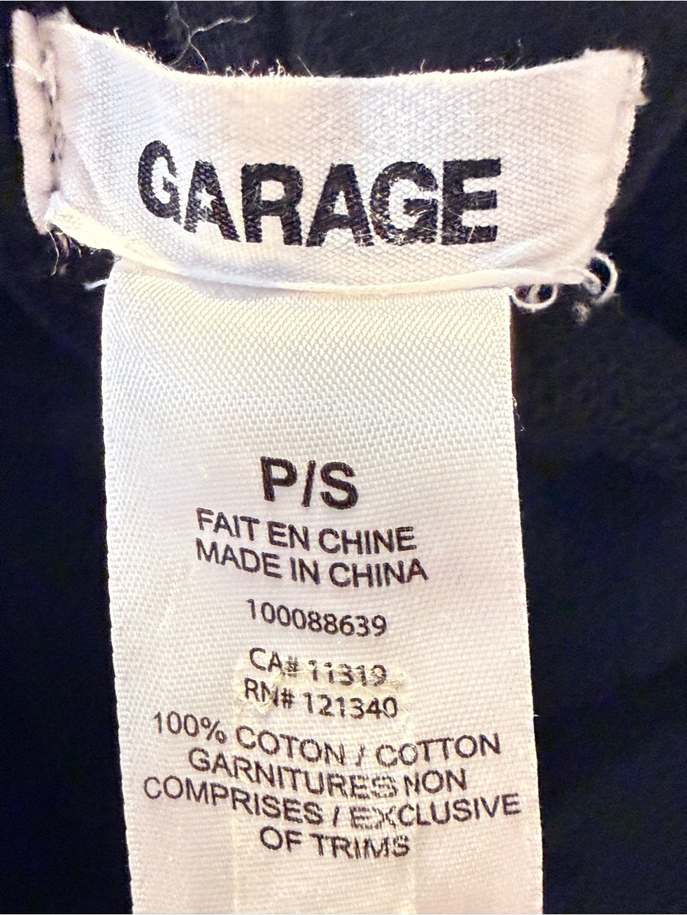 Garage Black Elastic Waist Athletic Shorts - Picture 3 of 3